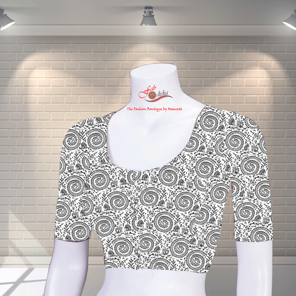 Cotton Printed Blouse-03